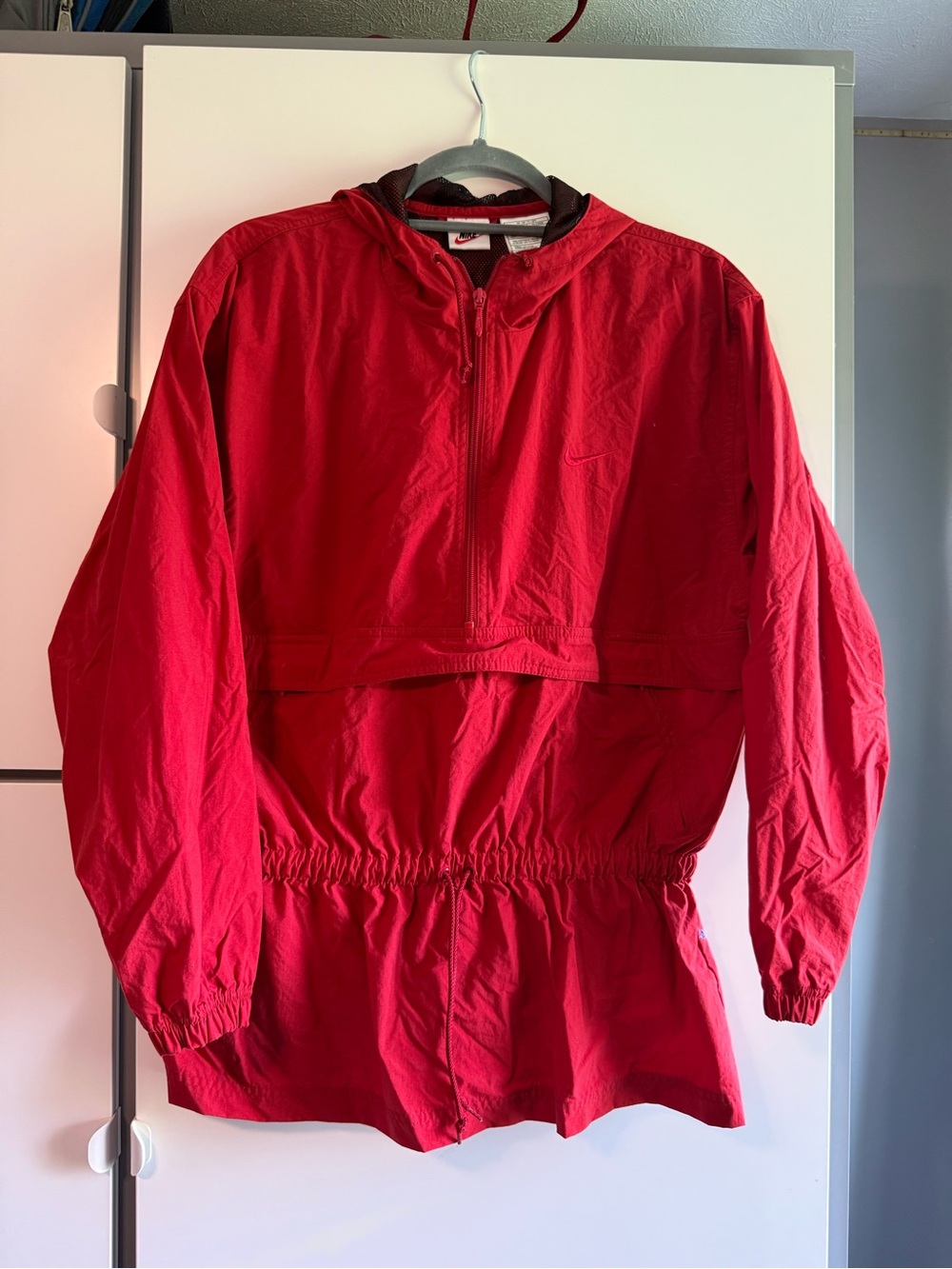 Nike Red Women's Hooded Anorak Pullover